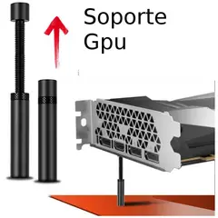 GENERICO - Soporte gpu tarjetas graficas video aleacion extendible telescopica