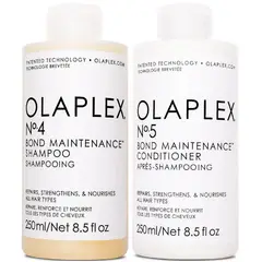OLAPLEX - N°4 + N° 5 Shampoo Reparador + Acondicionador