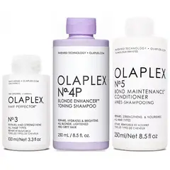 OLAPLEX - N°3 + N°4P + N°5 Tratamiento Cabello Rubio