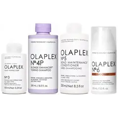 OLAPLEX - N°3 + N°4P + N°5 + N°6 Tratamiento Cabello Rubio