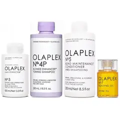 OLAPLEX - N°3 + N°4P + N°5 + N°7 Tratamiento Cabello Rubio