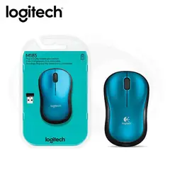 LOGITECH - Mouse M185 Red Inalambrico usb Laptop Azul