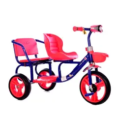 BABY KITS - Triciclo Doble Asiento »NEO» RED