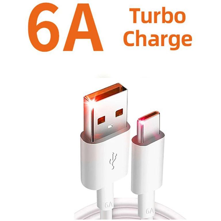 Cable de carga charge tipo c 6a original 1 Metro