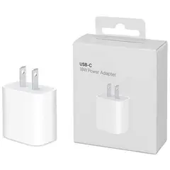 GENERICO - Cargador rápido 18w usb tipo c ipad iphone 8 x xs 11 - blanco