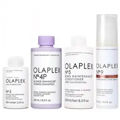 OLAPLEX - N°3 + N°4P + N°5 + N°9 Tratamiento Cabello Rubio