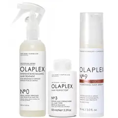 OLAPLEX - N°0 + N°3 + N°9 Tratamiento Reparador Intensivo