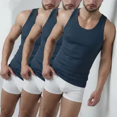 STRIPPER - Pack x3 Bvd BÃ¡sico Premium Azul Acero.