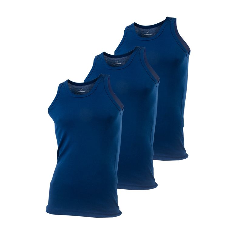 Pack x3 Bvd BÃ¡sico Premium Azul Acero.
