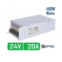 PEPTEL - Fuente de poder switching 24V 20A 480W