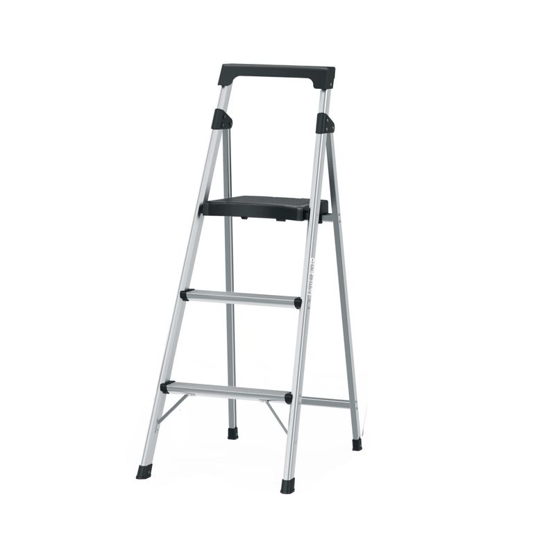Escalera Tubular Plegable 3 peldaños de aluminio