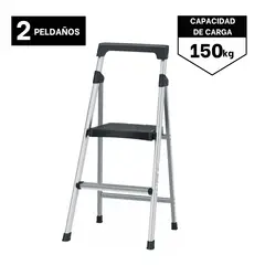 TRUPER - Escalera Tubular Plegable 2 peldaños de aluminio
