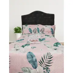 MINGDA - Set de Cubrecama QUEEN+ Set de Sabanas + Fundas de 5 Piezas