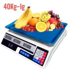 OEM - Balanza Báscula 40Kg 5g con Calculadora para Mercado Tienda Comercio
