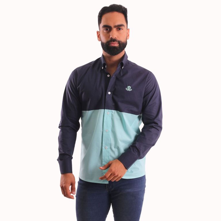 Camisa Manga Larga Hombre de AlgodÃ³n Pima
