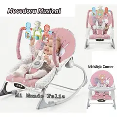 BABY CAM - Mecedora de Bebe Multifuncion Musical BLuetooth Portatil 2026