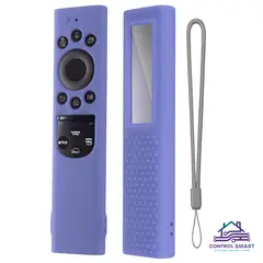 CASE - Funda Protector De Control Samsung Qled Solar 2021- 2022 – Lila