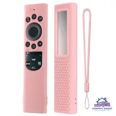 CASE - Funda Protector de Control Samsung Qled Solar2021- 2022 – Rosa