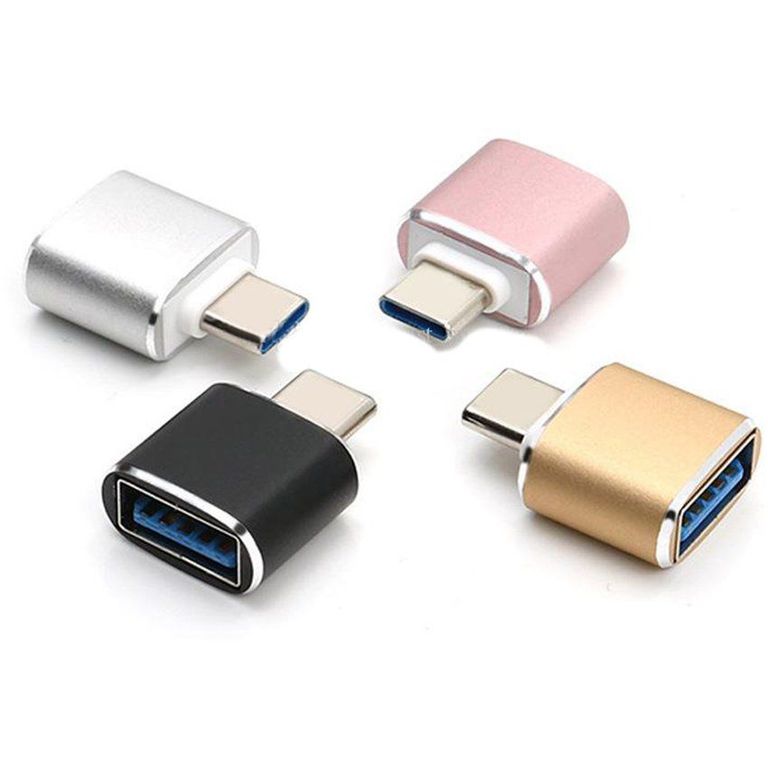 Adaptador otg usb tipo c 3.1 macho a usb 3.0 hembra