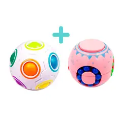 GENERICO - Pack de 2 Bolas Mágicas Rompecabezas - anti estrés