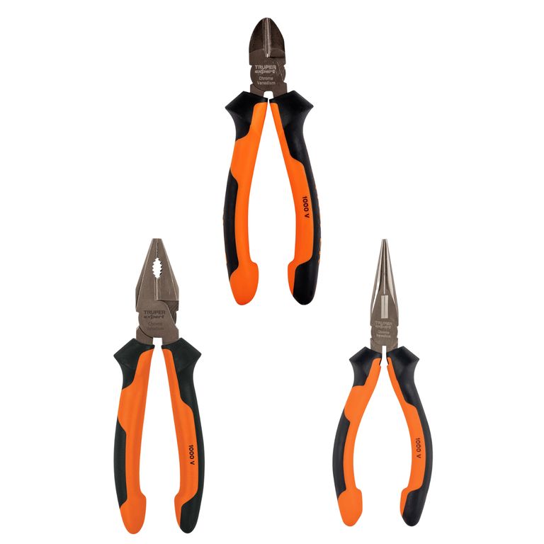 Juego de alicates Dialectricos x 3 piezas