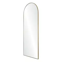 GENERICO - Espejo de arco ZEUS dorado madera MDF 180 X 75 cm Vidrio Belga 4mm