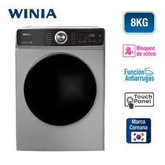WINIA - Secadora Eléctrica 8 Kg Digital Silver WLD-80KCS