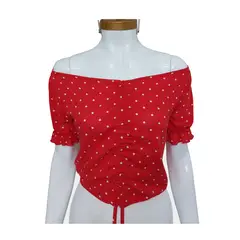 GENERICO - Polo Lunares Mujer - Hombros descubiertos.