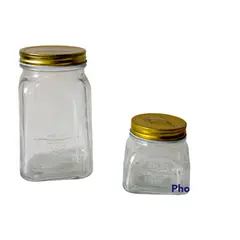 GENERICO - 2 pz Frascos Envase Recipiente Pomo de vidrio 950 250 ml