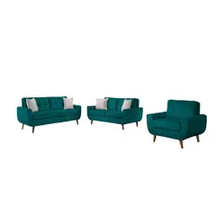 GENERICO - Juego de Sala Micaela 2-2-1 Color Jade