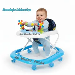BABY HAPPY - Andador para Bebe Altura Ajustable Arbol Blue Version