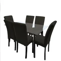 GENERICO - Juego de Comedor Liz Color Chocolate