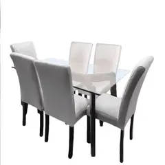 GENERICO - Juego de Comedor Liz Color Plateado