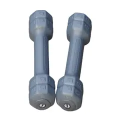 GENERICO - Par de mancuernas - pesas de vinil 1 kg-plomo