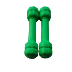 GENERICO - Par de mancuernas - pesas de vinil 1 kg-verde