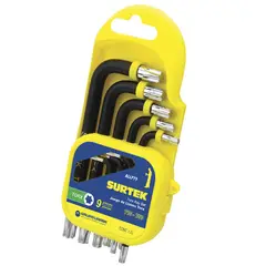 SURTEK - JUEGO DE 9 LLAVES TORX® RACK - SURTALLFT9