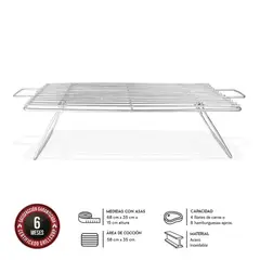 GRILLCORP - Parrilla Mediana de Varillas Inoxidables