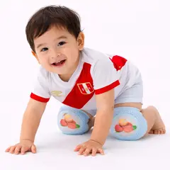 GENERICO - Rodilleras De Gateo Bebé Celeste Suaves Elásticas Y Lavable