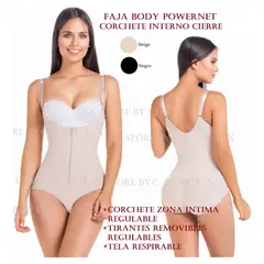 OEM - Faja Reductora Body PostParto con Cierre Powernet Afina Moldea Oficina