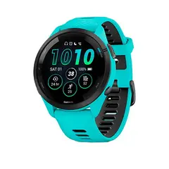 GARMIN - Smartwatch Forerunner 265 Musica Turquesa Running Deporte GPS Fitness