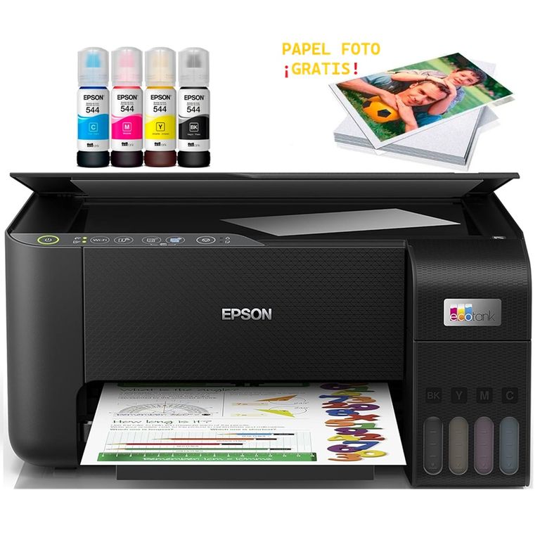 Impresora L3250 Multifuncional Wi-fi Usb + Papel Foto