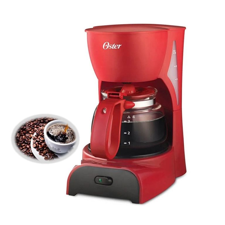 Cafetera 4 Tazas Roja BVSTDCDR5R