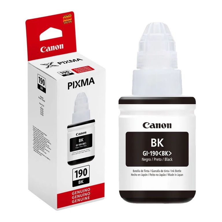 Botella de tinta GI-190BK NEGRO para G2110 G3110 G4110