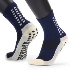 PRO - Medias Antideslizantes Grip Socks Técnicas Deportivas - Azul Marino