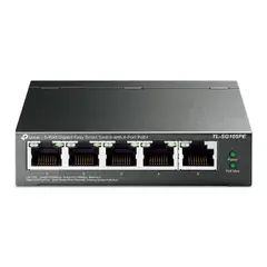 TP LINK - TP-Link - Switch TL-SG105PE de 5 Puertos Gigabit (4 Puertos PoE+)