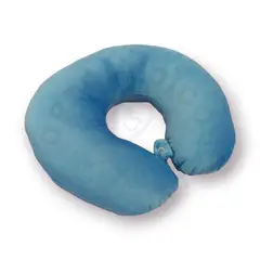 GENERICO - Cojin Cervical de Terciopelo para Viaje Color Turqueza