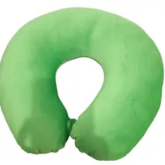 GENERICO - Cojin Cervical de Terciopelo para Viaje Color Verde