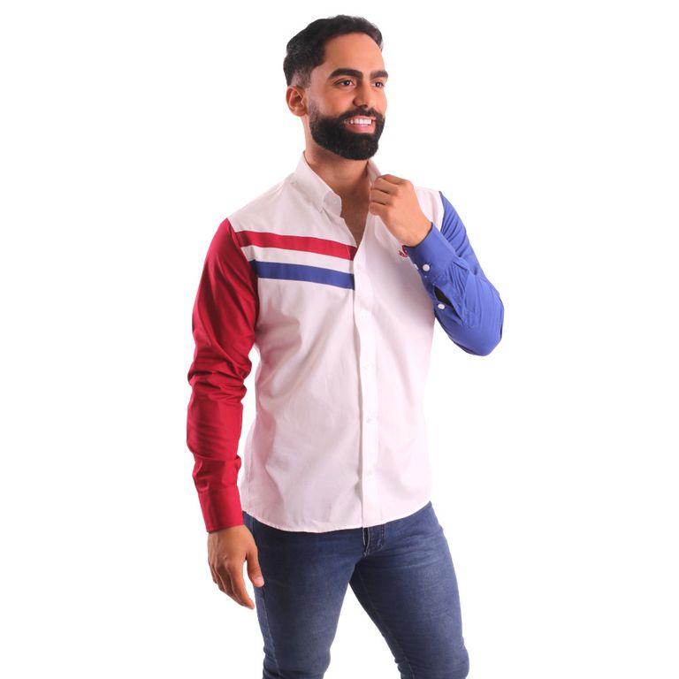 Camisa Manga Larga Piero Biani Hombre AlgodÃ³n Pima.