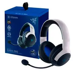 RAZER - AUDIFONO CMICROF KAIRA PRO PS5 WIRELESSBT CHROMA WHITE
