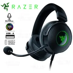 RAZER - AUDIFONO CMICROF KRAKEN V3 USB HYPERSENSE BLACK